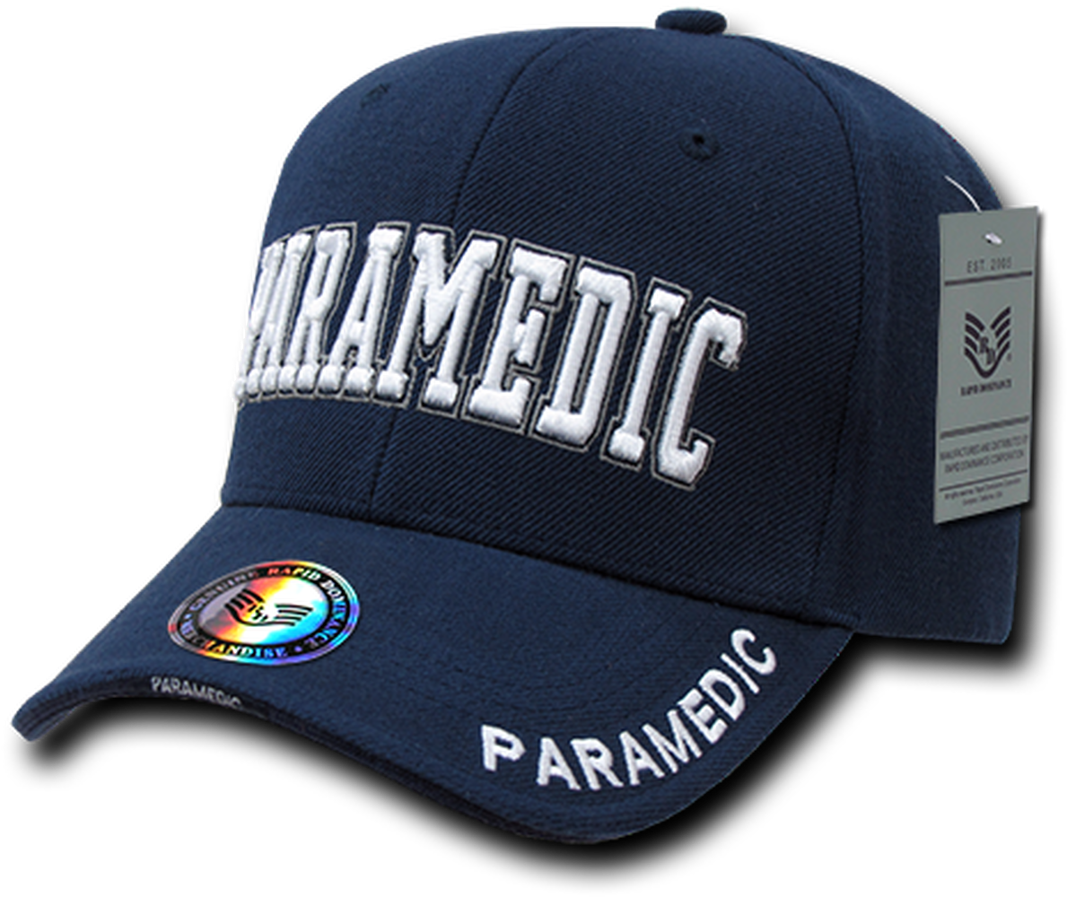 Navy Blue Paramedic Cap PNG Image