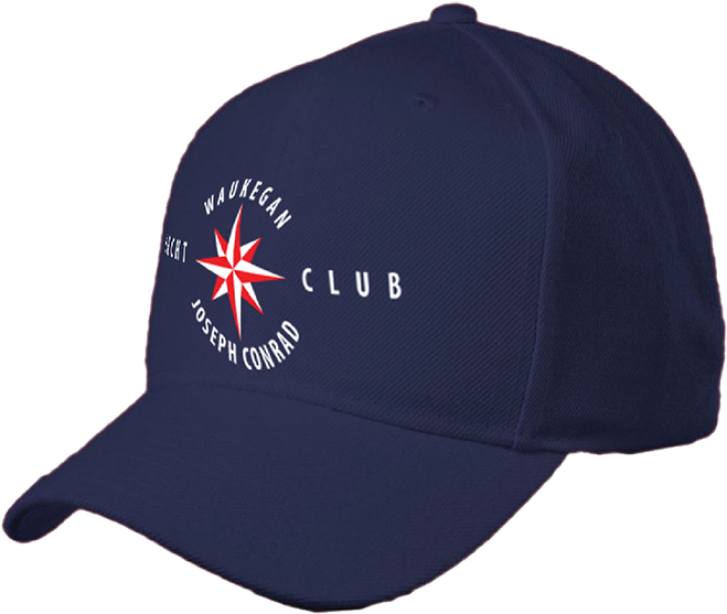 Navy Blue Yacht Club Cap PNG Image