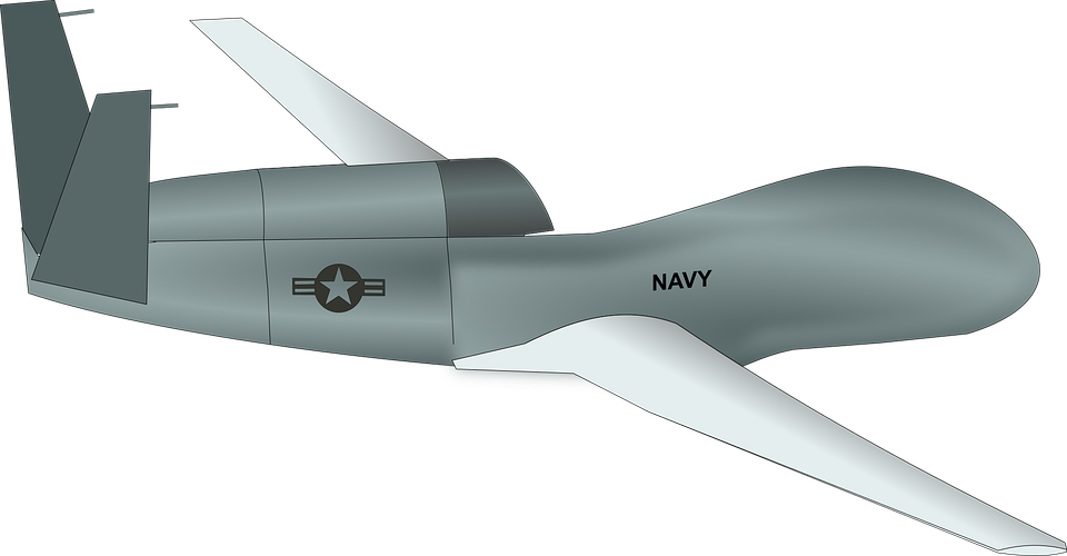 Navy Drone3 D Model PNG Image