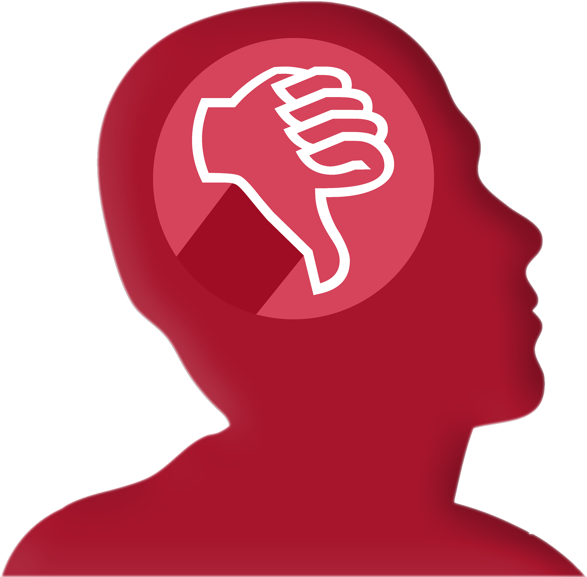 Negative Thoughts Concept PNG Image