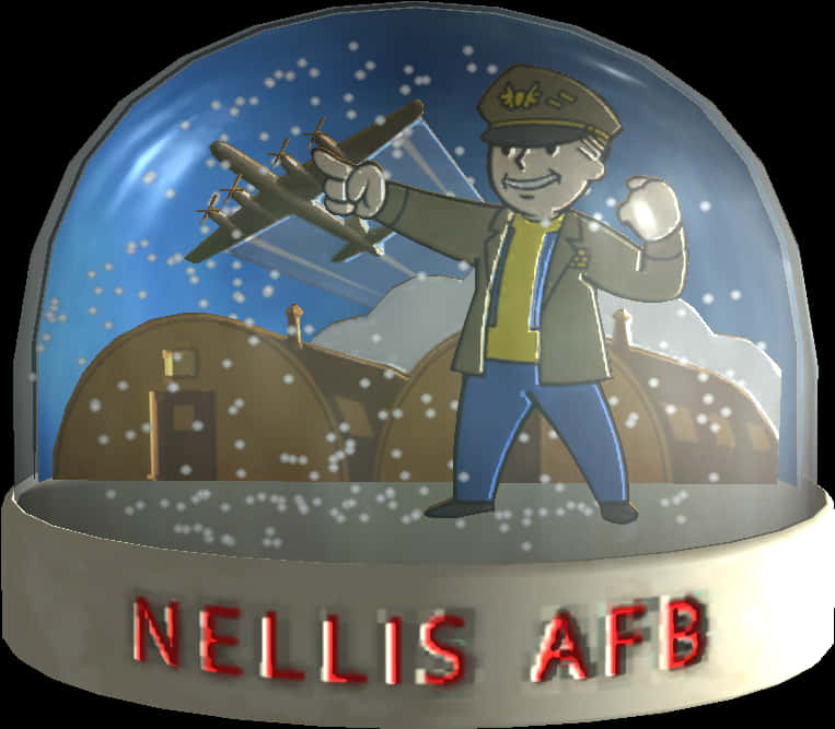 Nellis A F B Snow Globe PNG Image