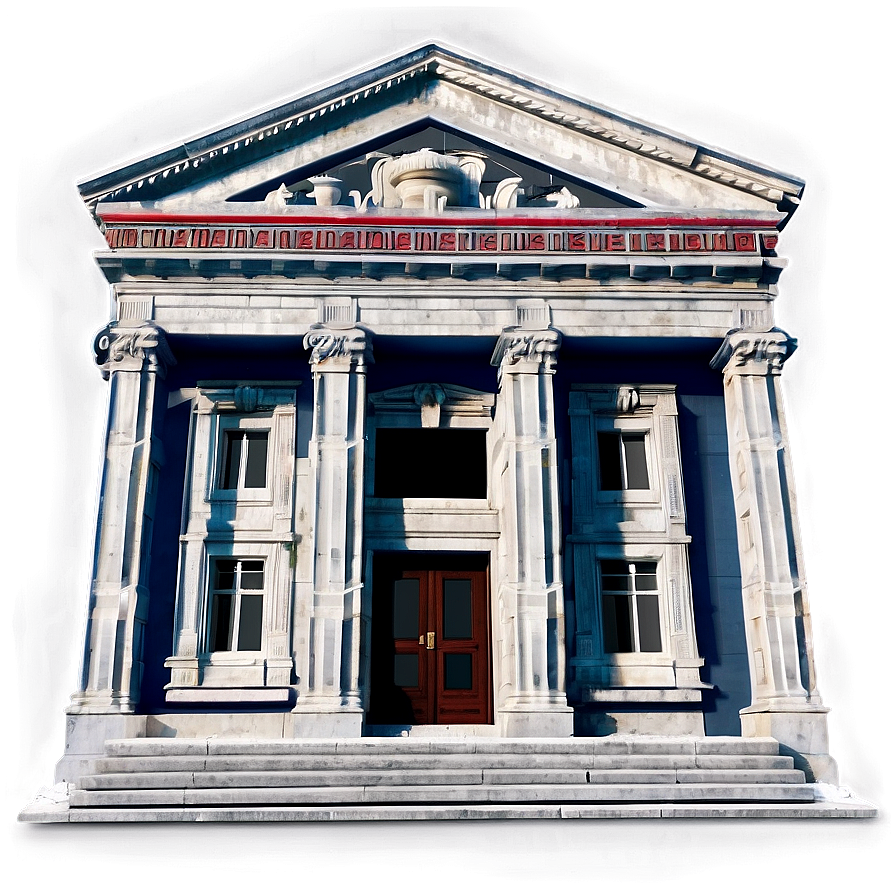 Neoclassical Bank Building Png 95 PNG Image