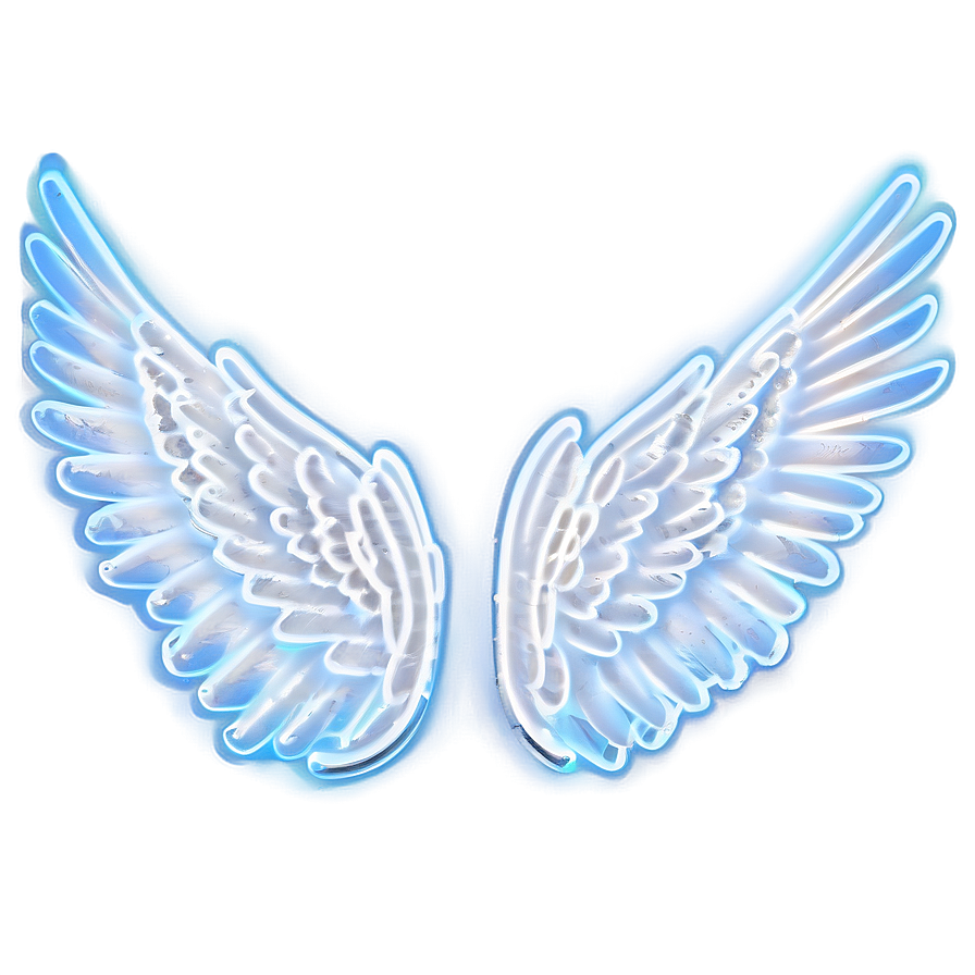 Neon Angel Wings Symbol Png 30 PNG Image