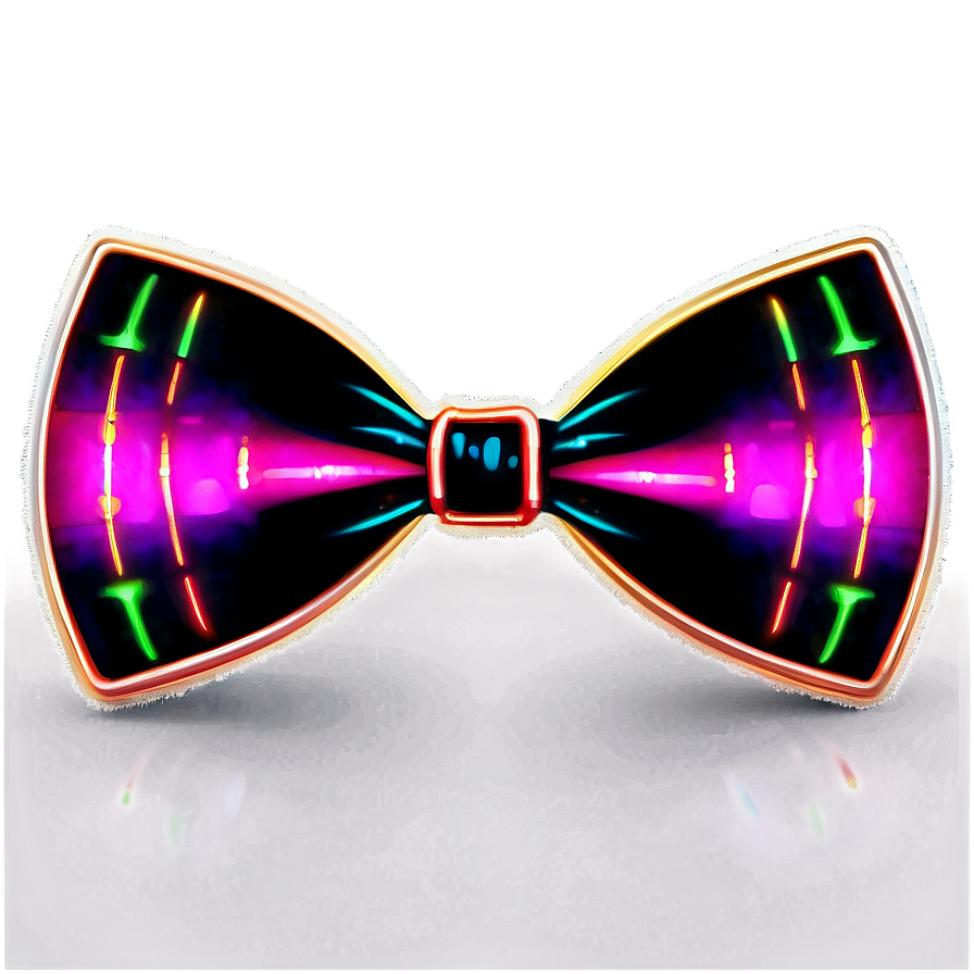 Neon Bow Tie Png 05252024 PNG Image