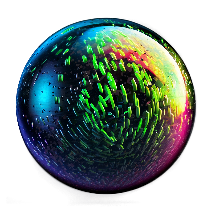 Neon Bowling Ball Effect Png 05232024 PNG Image