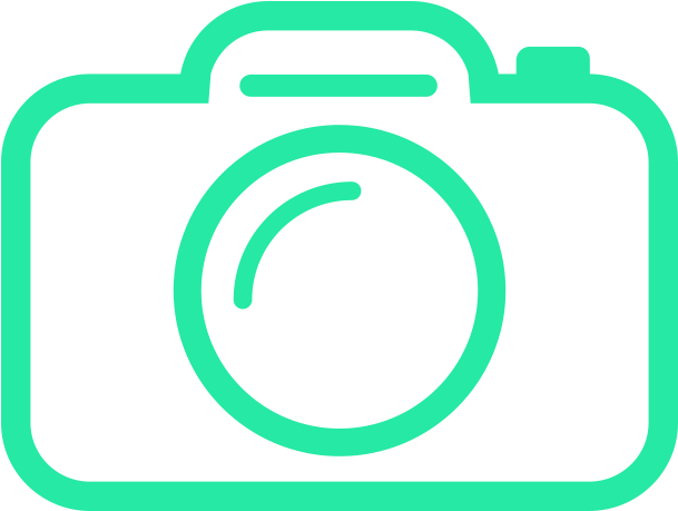 Neon Camera Vector Icon PNG Image