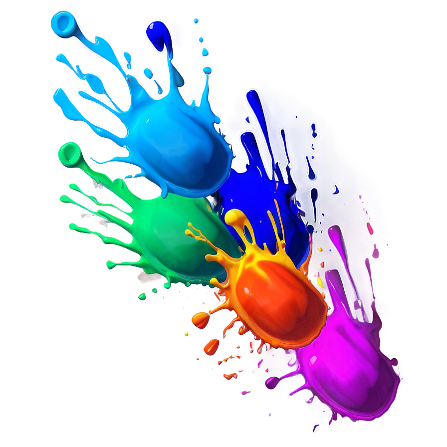 Neon Color Splash Png 06252024 PNG Image