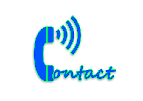 Neon Contact Icon PNG Image