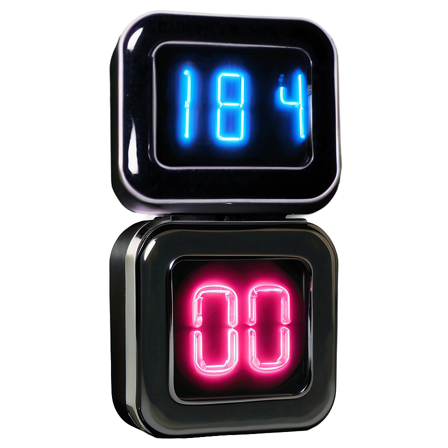 Neon Countdown Timer Png Odp80 PNG Image