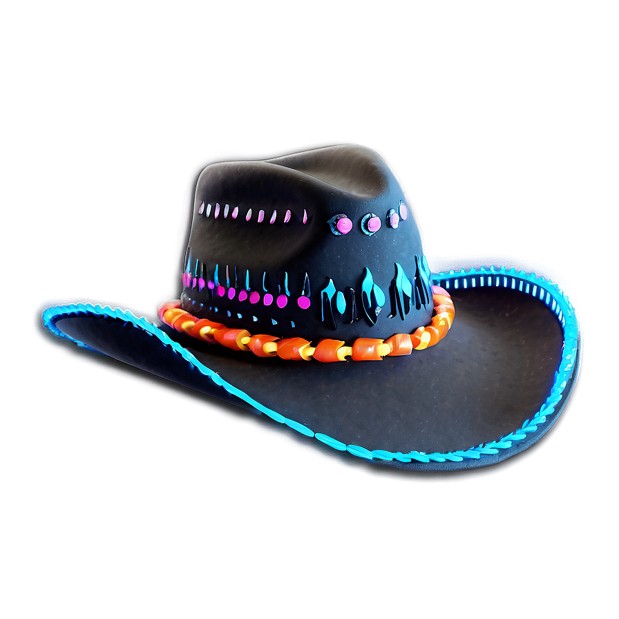 Neon Cowgirl Hat Png Dcx49 PNG Image