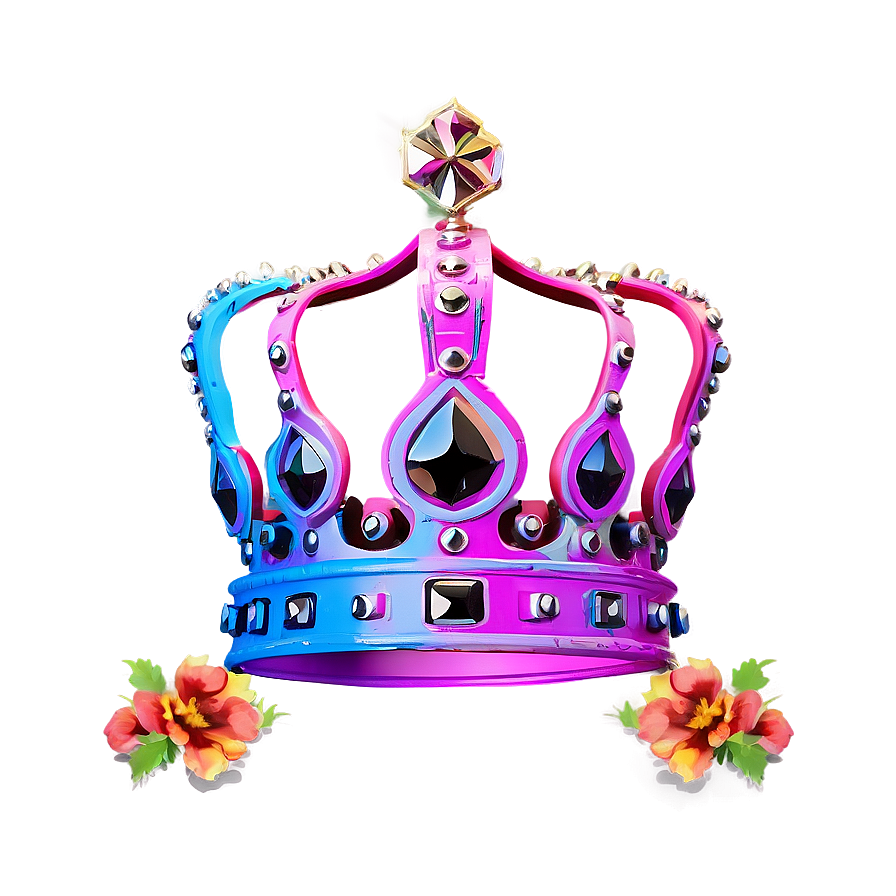 Neon Crown A PNG Image