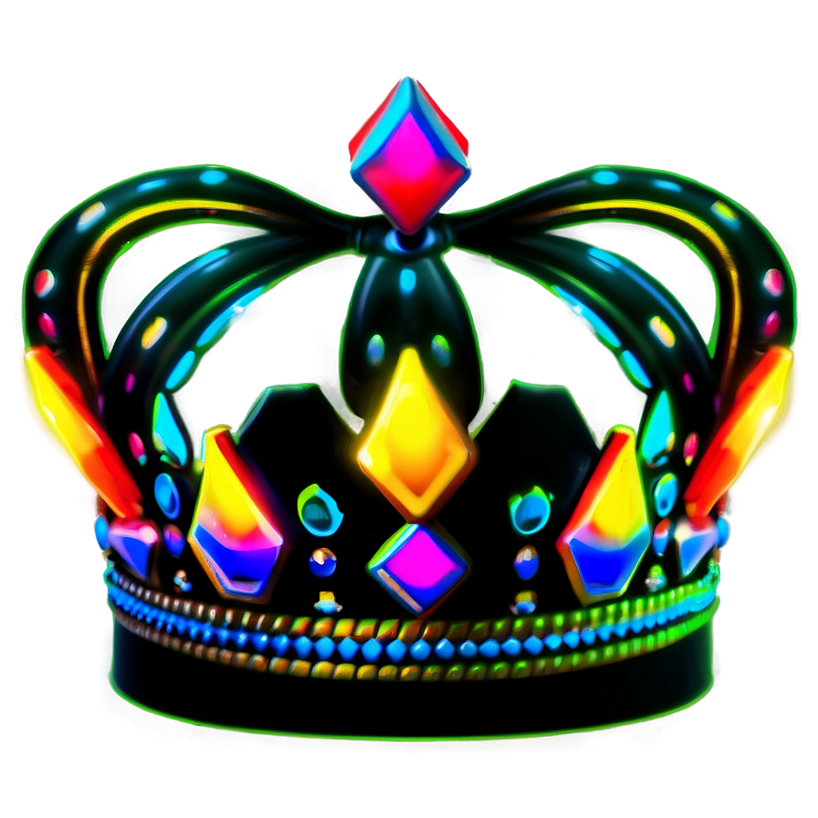 Neon Crown Decoration Png 48 PNG Image