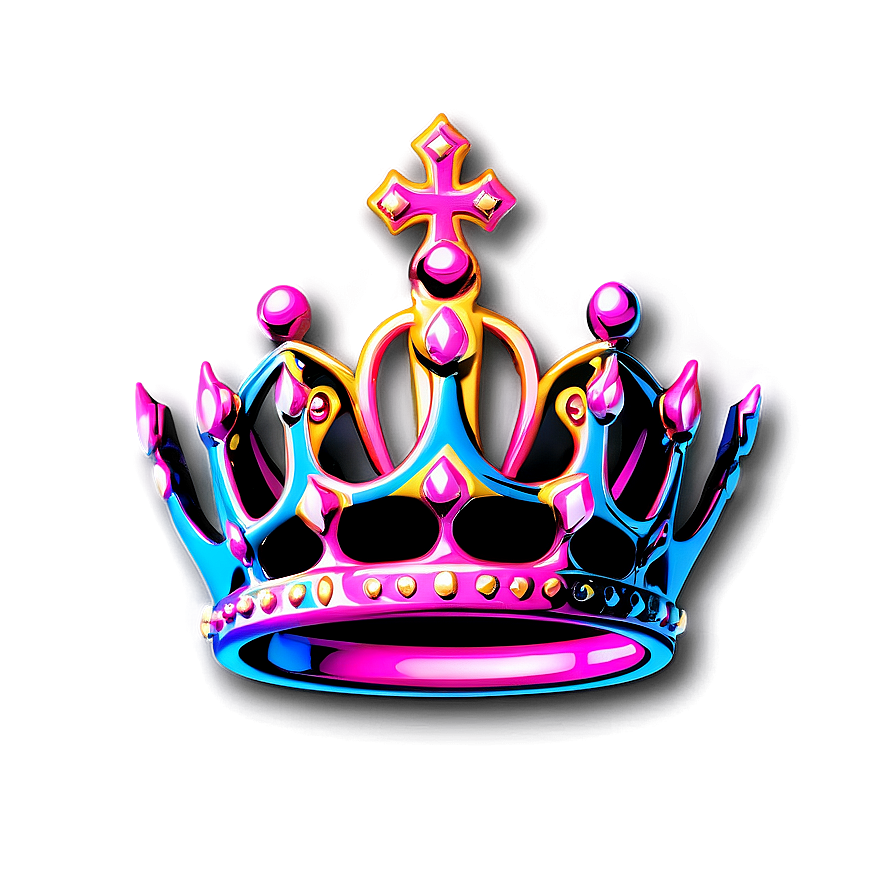 Neon Crown For Logo Png Qvf67 PNG Image