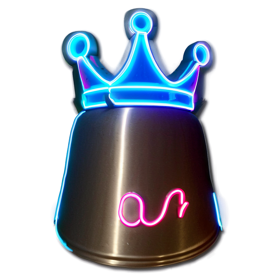 Neon Crown Sign Png Aov54 PNG Image