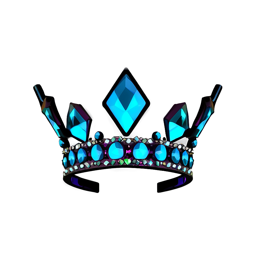 Neon Crown With Diamonds Png 9 PNG Image