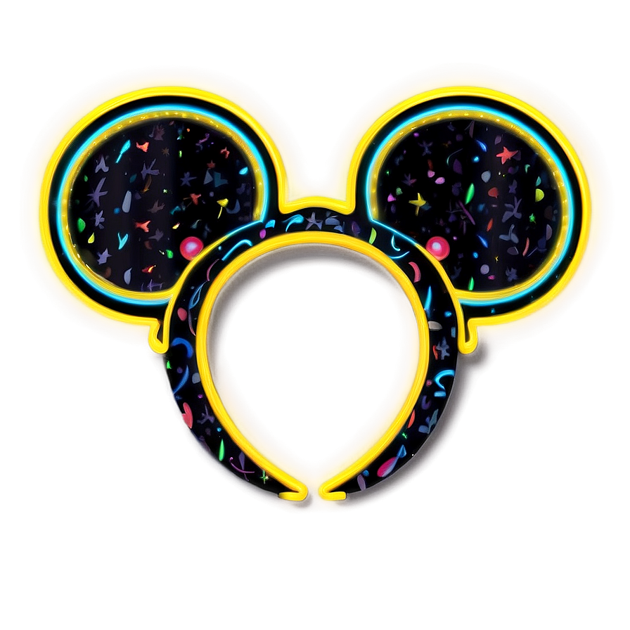 Neon Disney Ears Png Lnm17 PNG Image