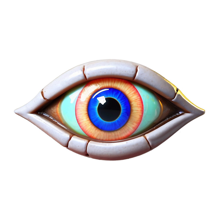 Neon Evil Eye Png 05232024 PNG Image