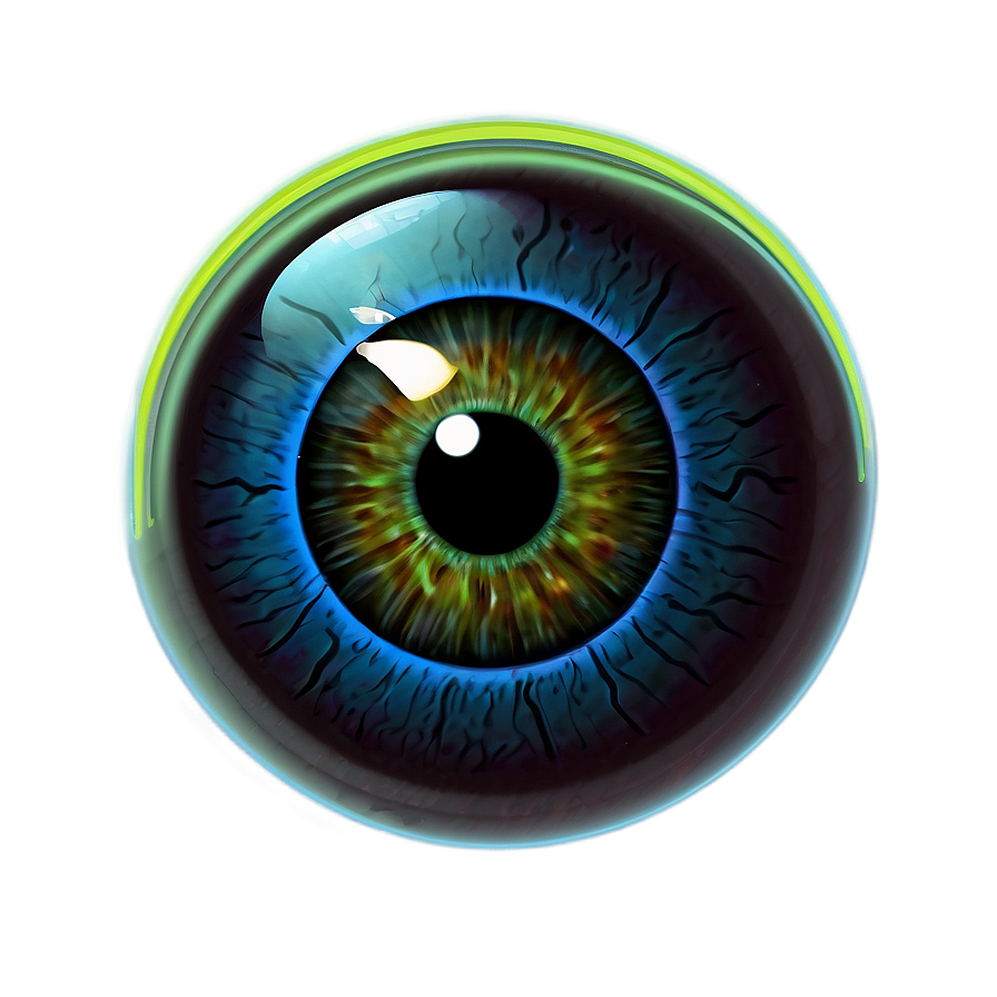 Neon Eyeball Png Qba PNG Image