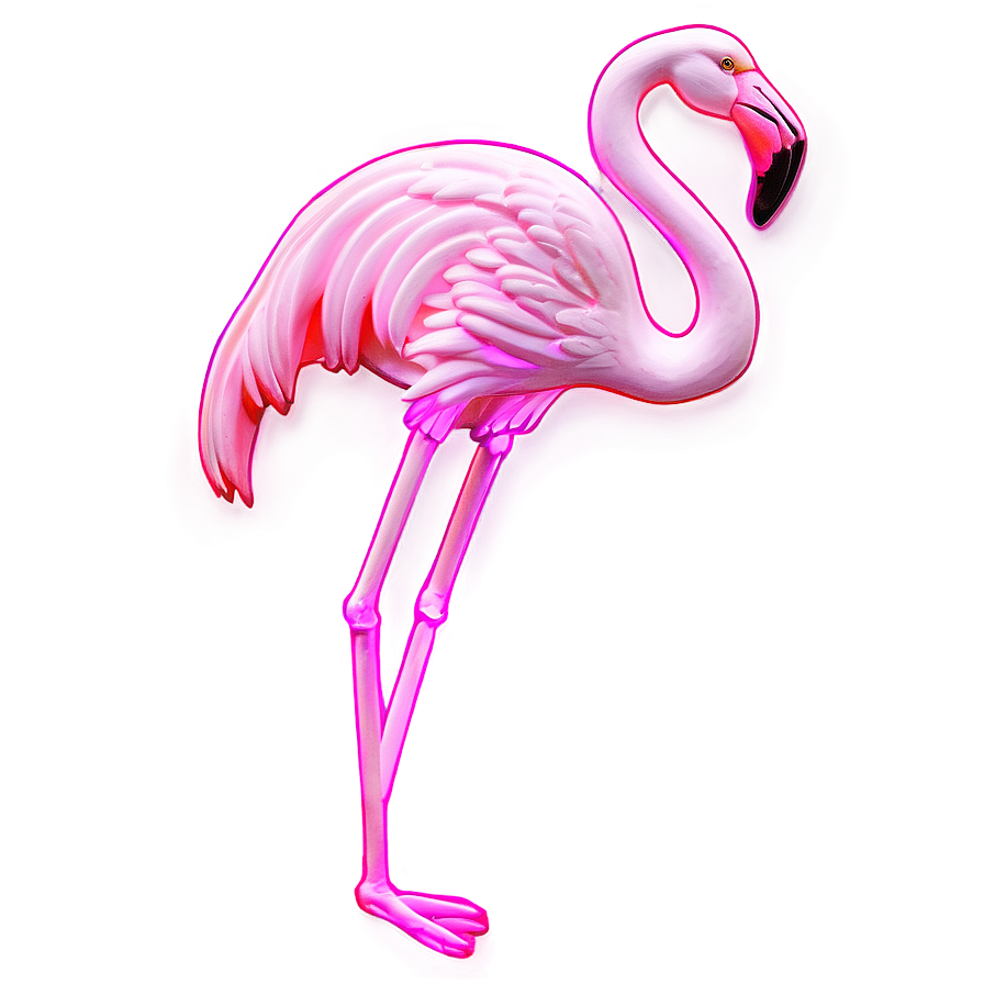 Neon Flamingo Light Png Wyw10 PNG Image