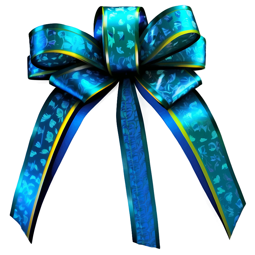 Neon Gift Bow Png Oii PNG Image