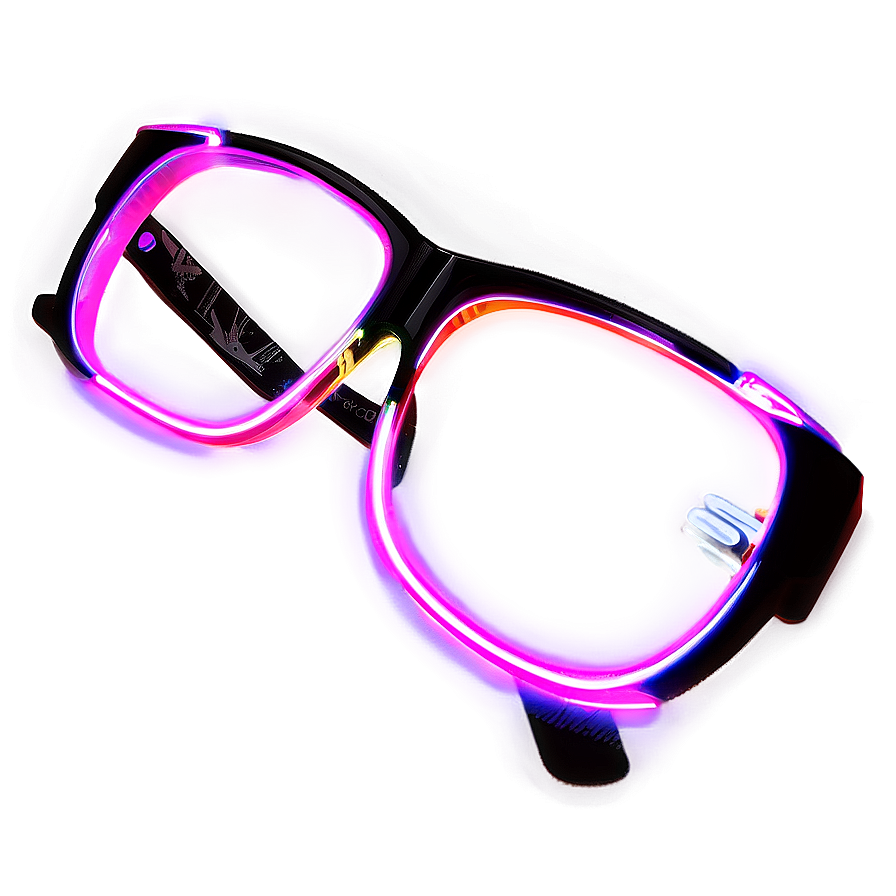 Neon Glasses Png Fic PNG Image