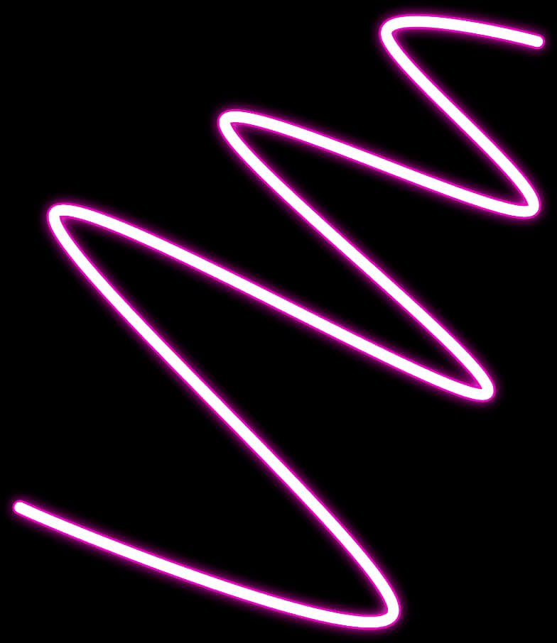 Neon Glow Triangles Abstract PNG Image