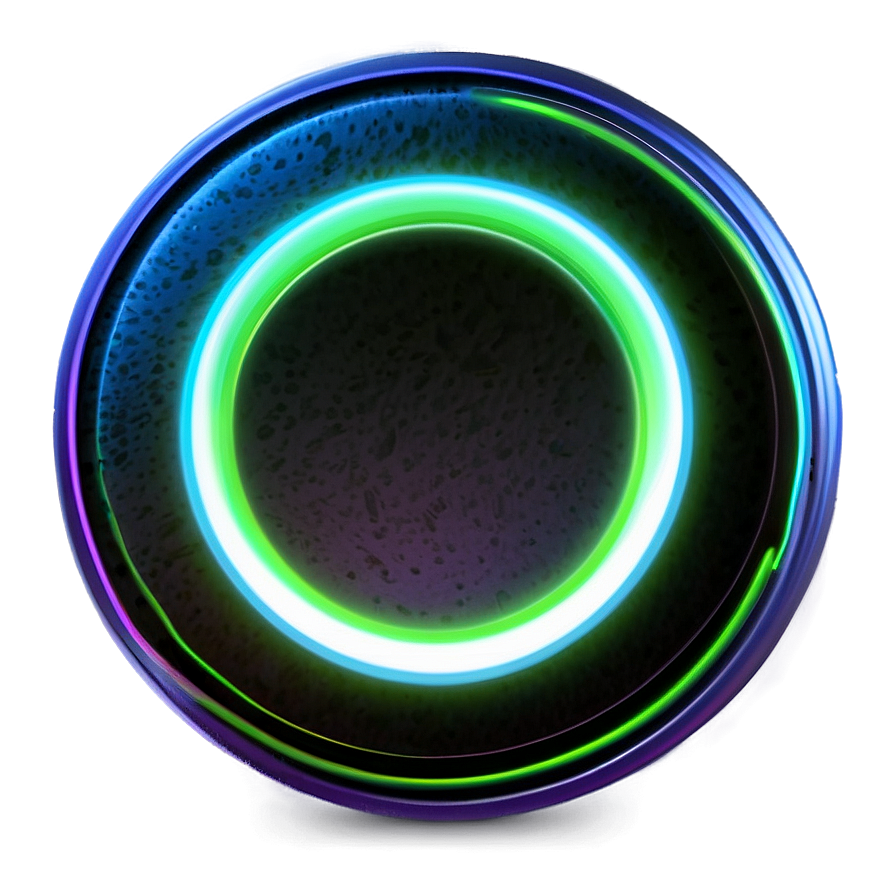 Neon Glowing Disc Png Xdj34 PNG Image