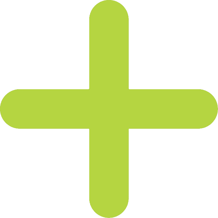 Neon Green Plus Sign PNG Image