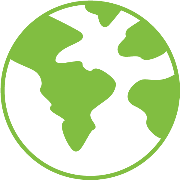 Neon Green World Icon PNG Image