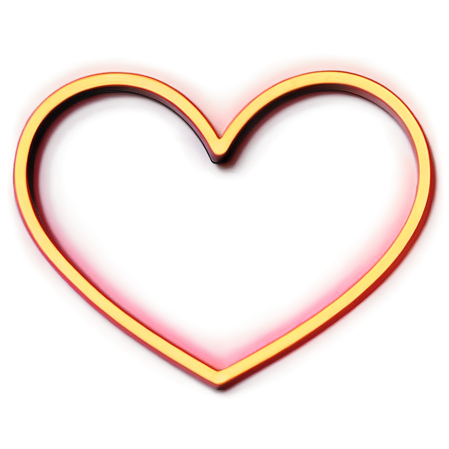 Neon Heart Clipart Png Tdl PNG Image