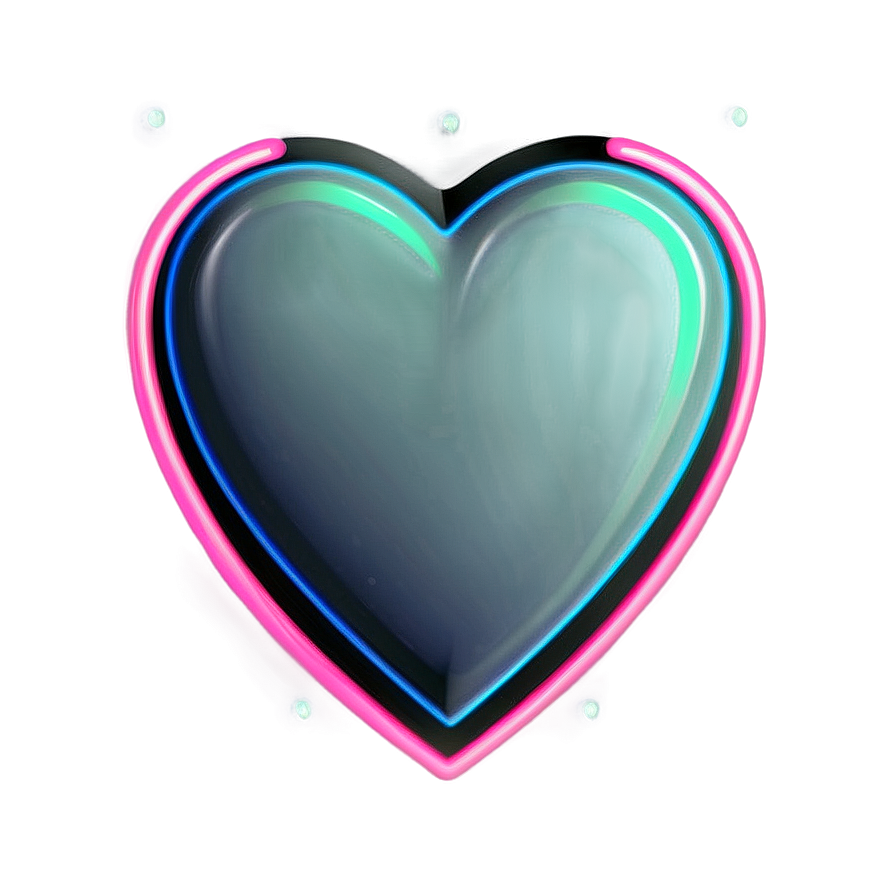 Neon Heart Illustration Png 51 PNG Image