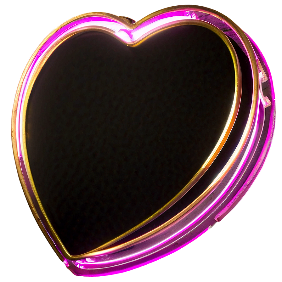 Neon Heart Light Sign Png 06202024 PNG Image