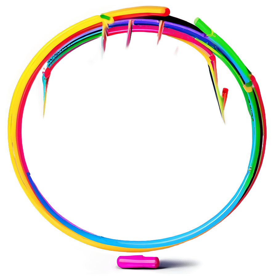 Neon Hoops Png Lud37 PNG Image