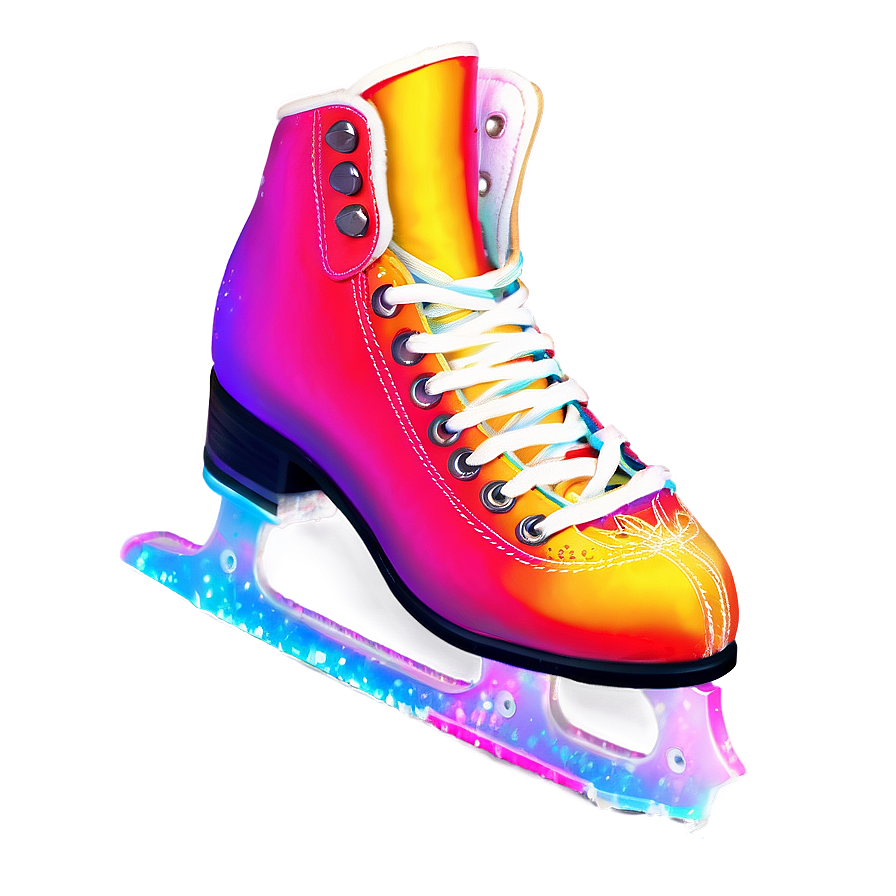 Neon Ice Skates Png Hgb PNG Image