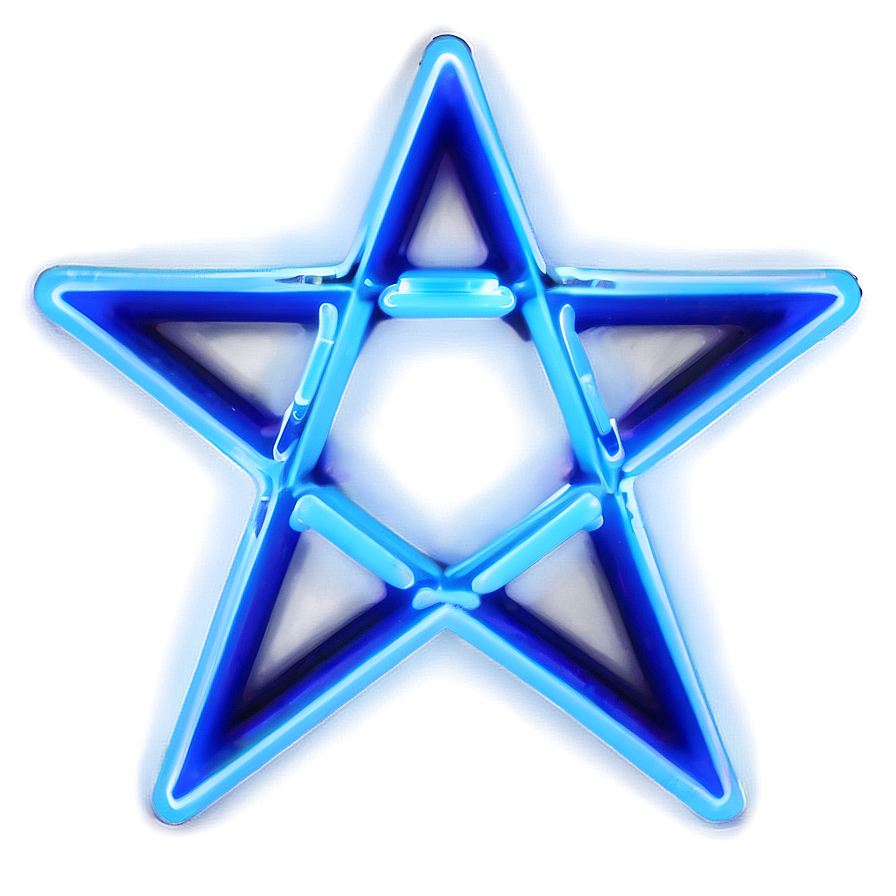 Neon Light Pentagram Png Elm PNG Image