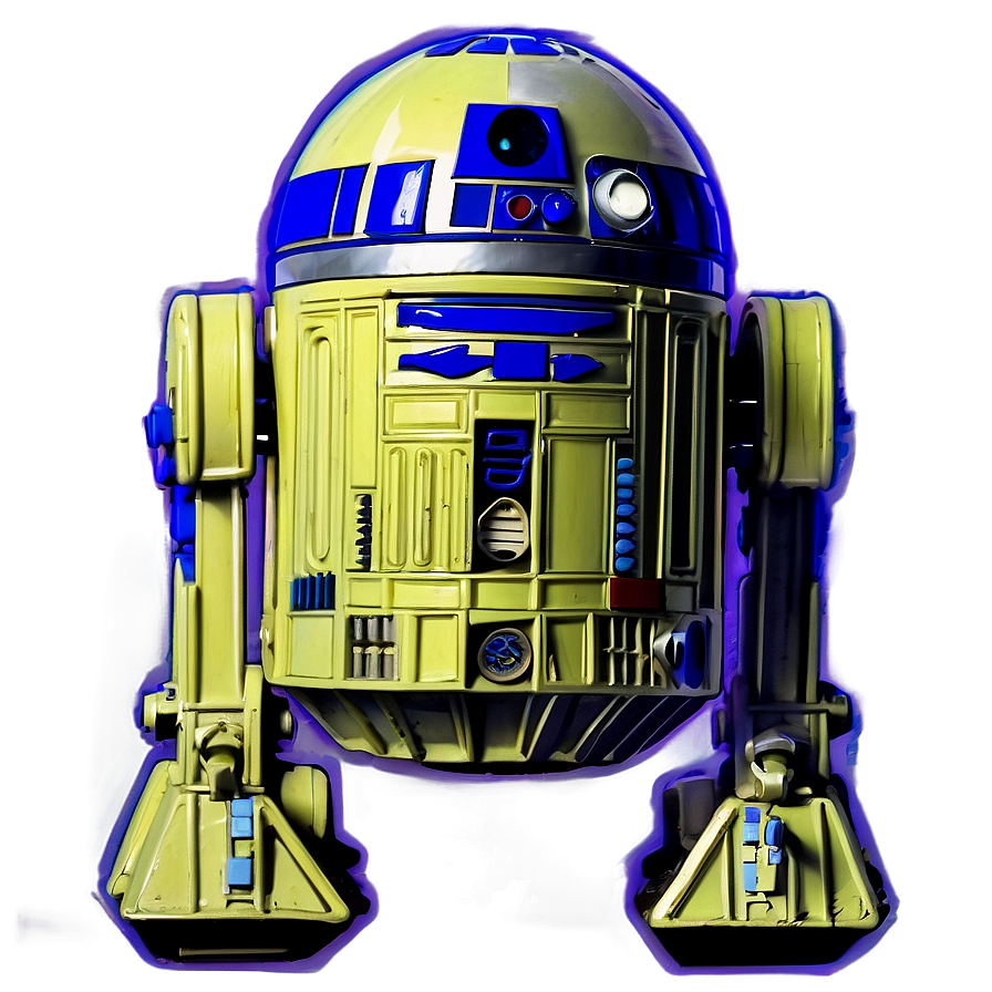 Neon Light R2d2 Image Png Tsu PNG Image