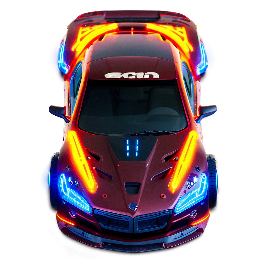 Neon Light Rc Car Png Wgu63 PNG Image