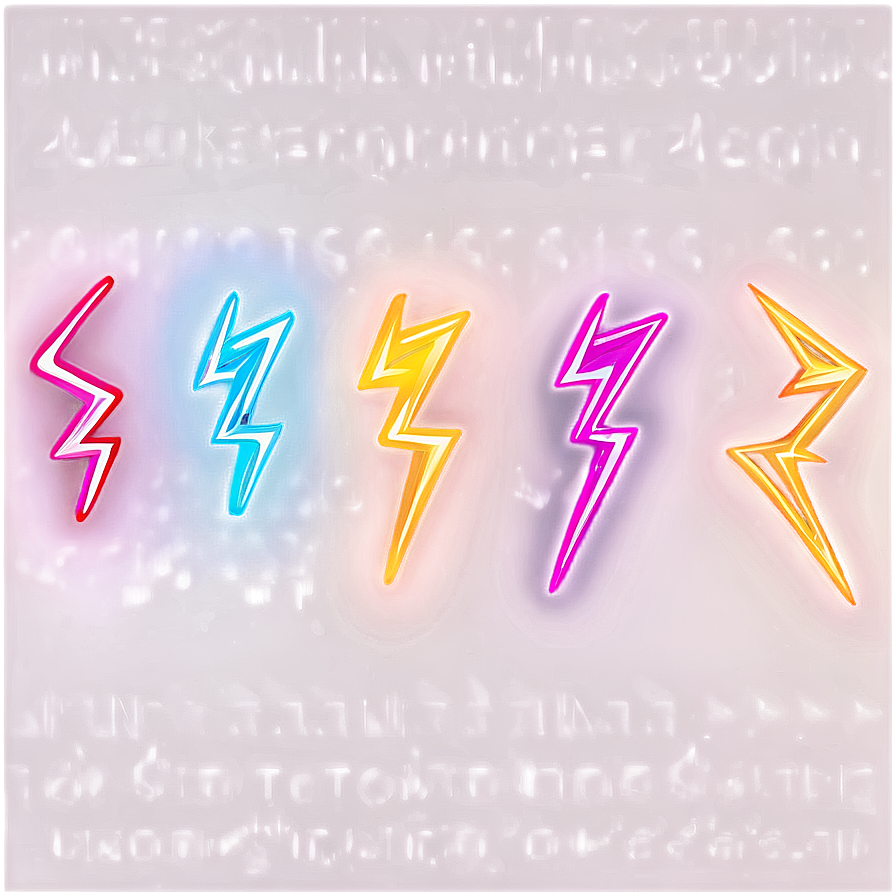 Neon Lightning Bolt Png Bin33 PNG Image