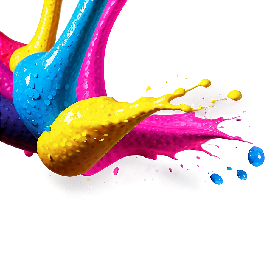 Neon Paint Splash Png Bho PNG Image