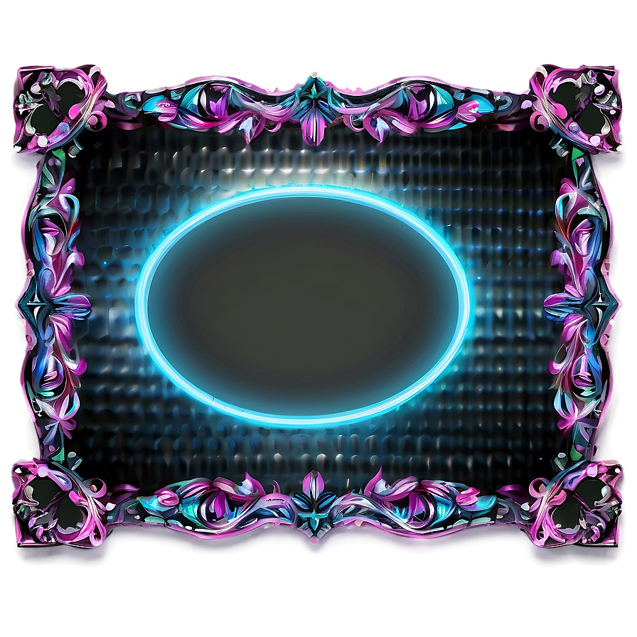 Neon Photo Frame Png Ngf PNG Image