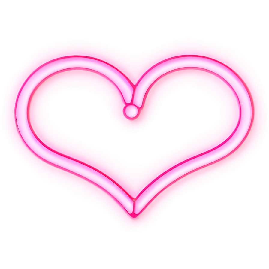 Neon Pink Heart Emoji Png Pfo PNG Image