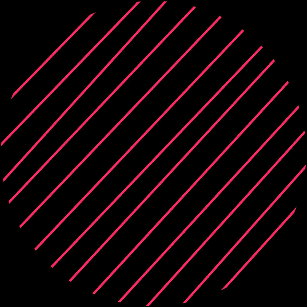 Neon Pink Lineson Black Background PNG Image