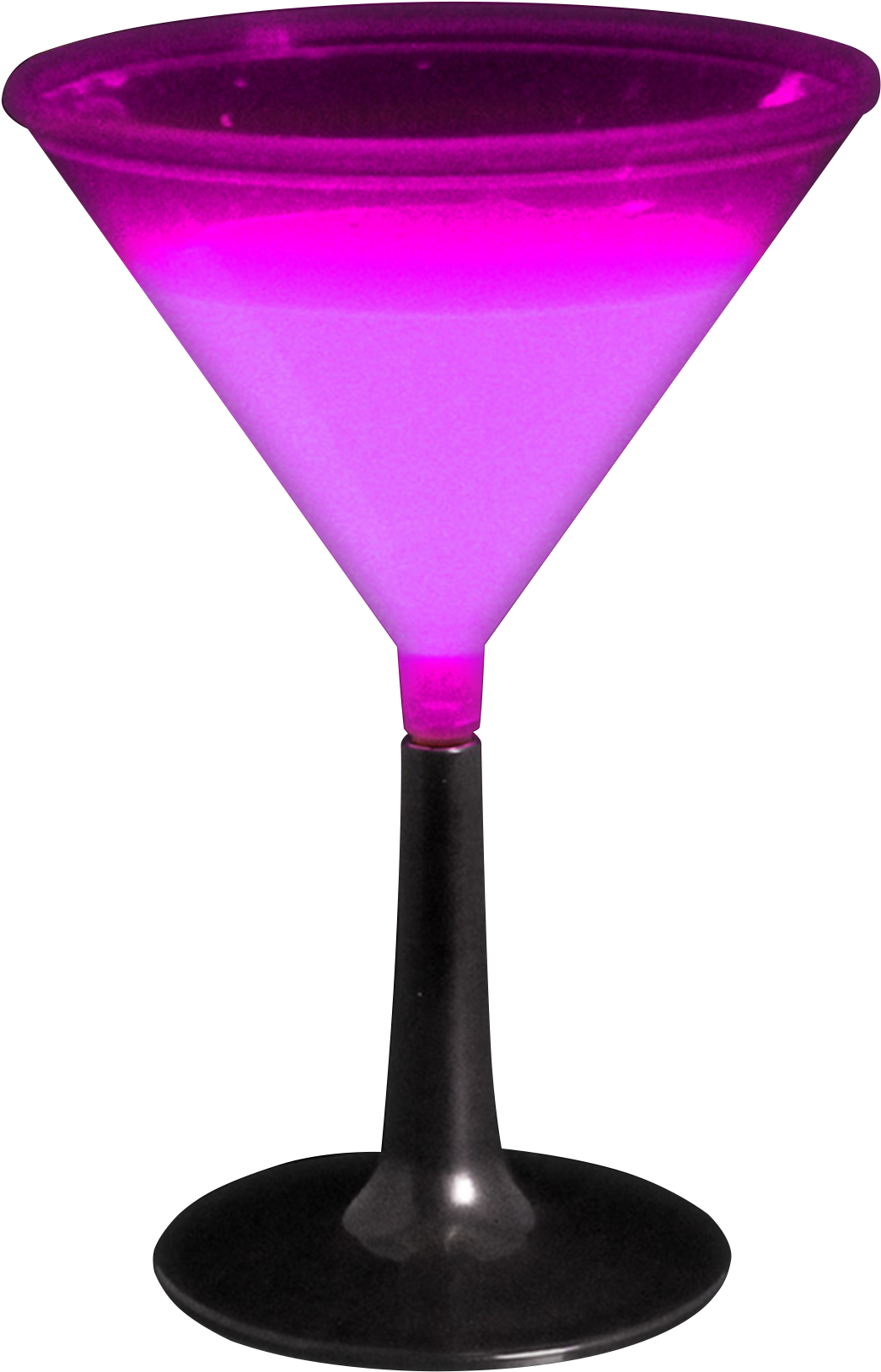 Neon Pink Martini Glass PNG Image