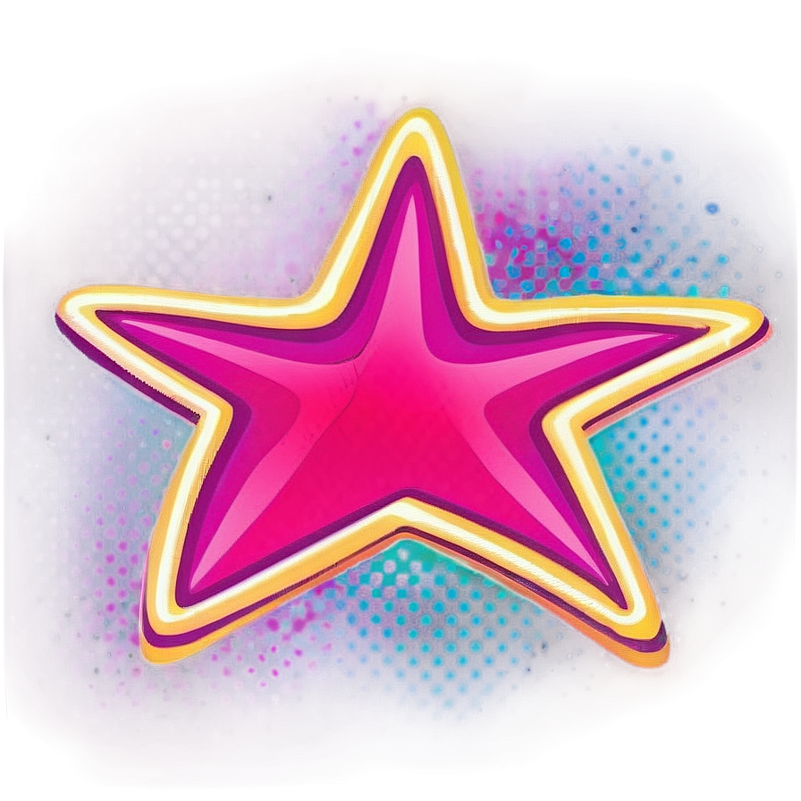 Neon Pink Stars Png 38 PNG Image