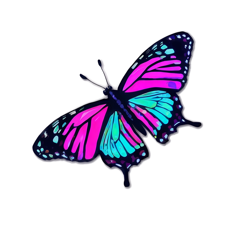 Neon Purple Butterfly Png 54 PNG Image