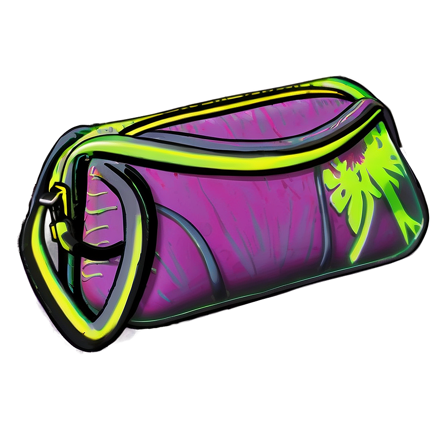 Neon Purse Png Fdn PNG Image