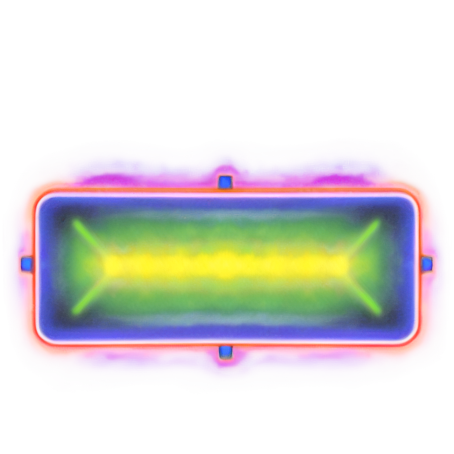 Neon Rectangle Accent Png 06272024 PNG Image