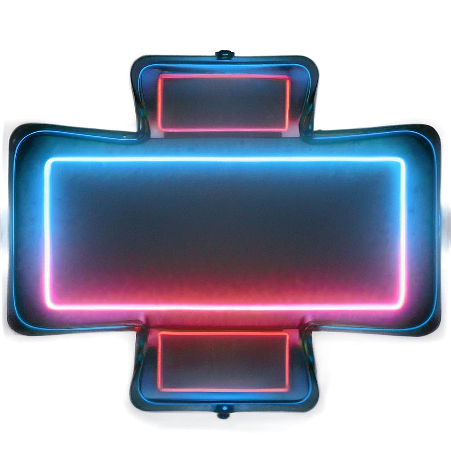 Neon Rectangle Glow Png Udm74 PNG Image