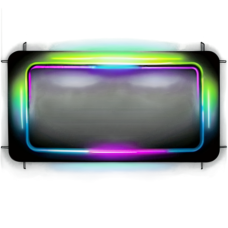 Neon Rectangle Illustration Png Bjq53 PNG Image