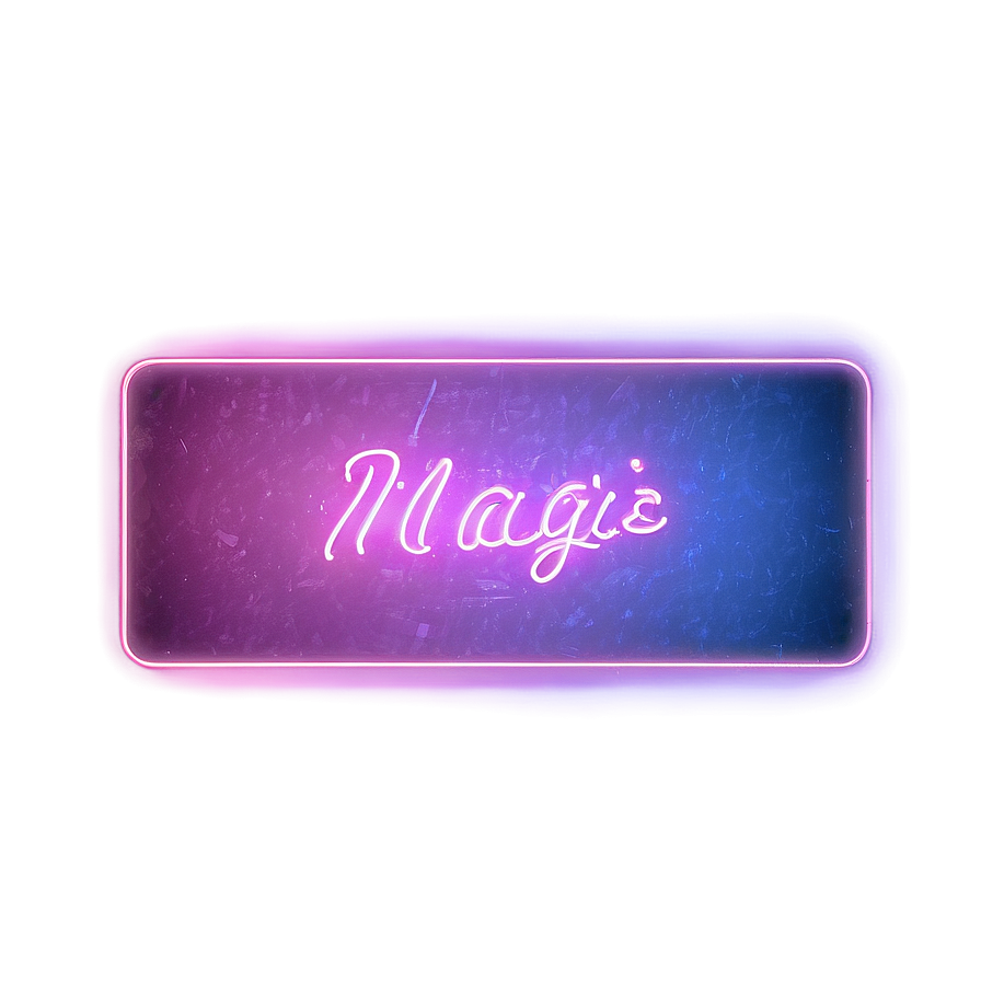 Neon Rectangle Magic Png 06272024 PNG Image